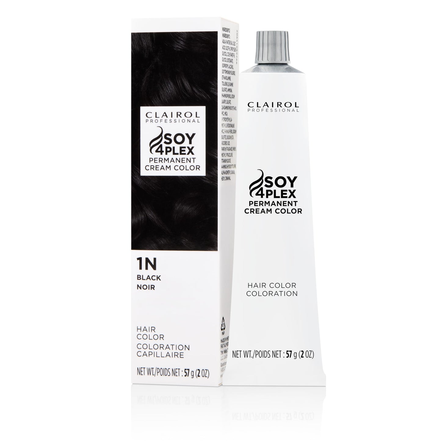 Clairol Professional Crème Permanente, 1n Black, 2 oz. - Packaging May Vary