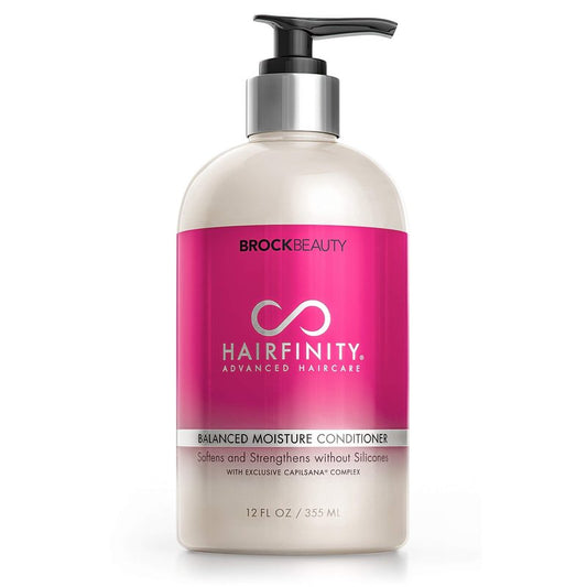 Hairfinity Balanced Moisture Biotin Conditioner - Silicone & Sulfate Free Growth Formula, white Coconut, 12 Fl Oz