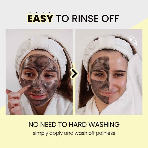 Coxir TXA Black Rice Pore Mask – Korean 3-in-1 Wash-Off Mask Serum with Tranexamic Acid | Pore Purifying, Blackhead Care, Skin Toning | Hydrating Mask Treatment [50ml/1.69 fl.oz]