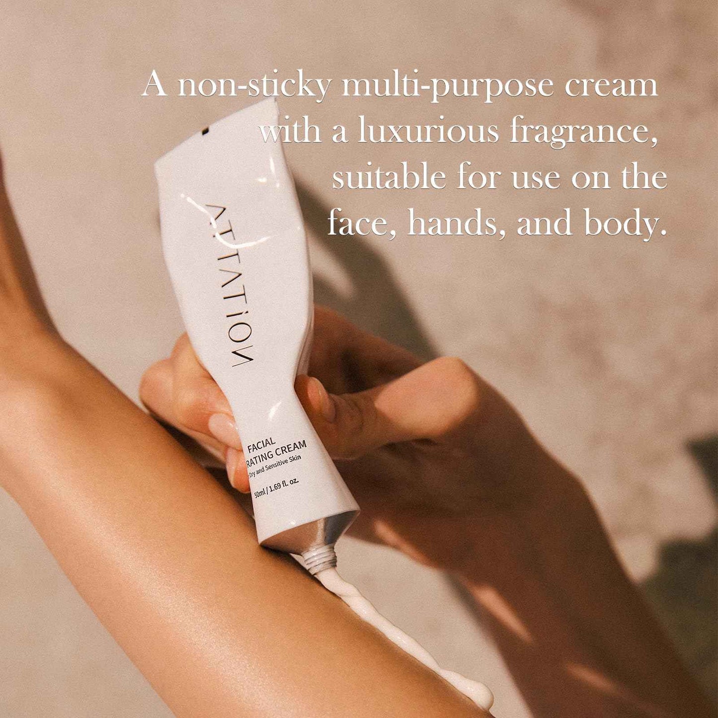 ATTATION Motherwort Multi Hydrating Cream, Facial Moisturizer Silicon Free For Dry and Sensitive Skin, Korean Skincare, Formulated with Niacinamide Panthenol Adenocin, Vegan 50ml / 1.69 fl. oz.