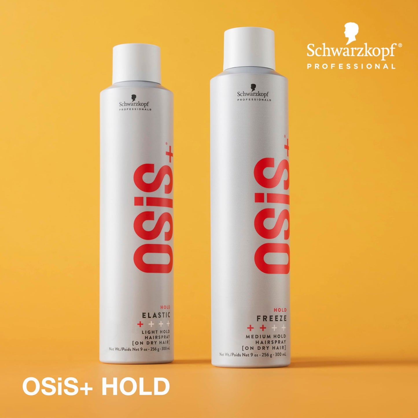 OSiS+ Elastic Light Hold Hairspray 9oz - |Lightweight Brushable Hold | Heat Protection and Shine for All Hair Types