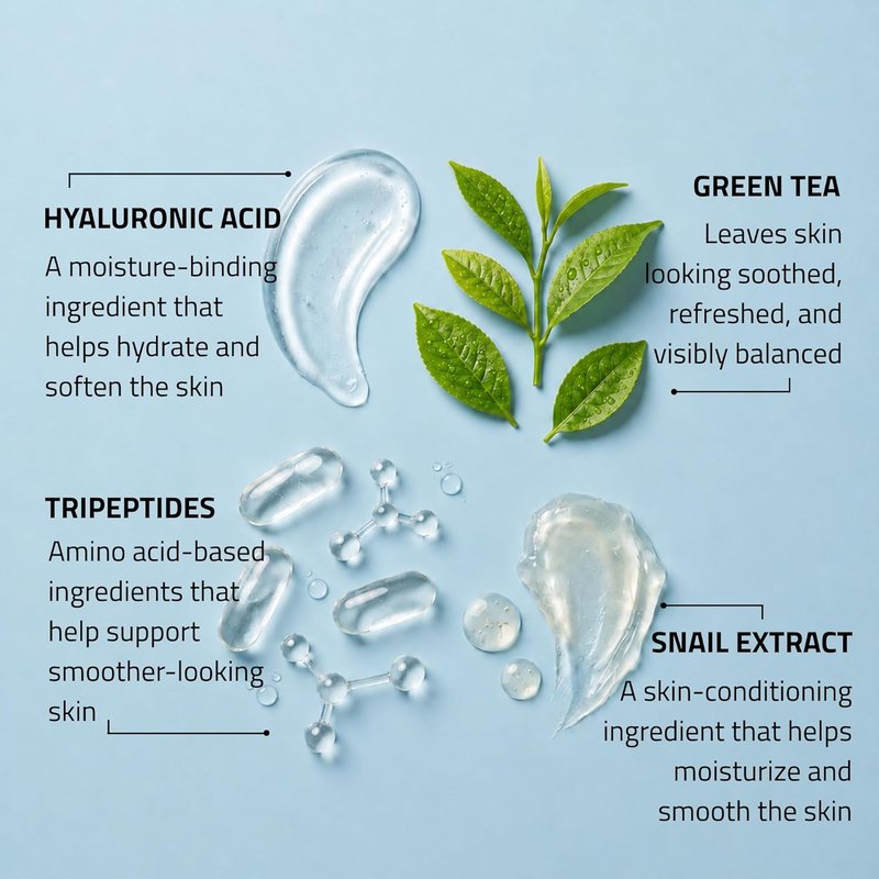 YEOUTH Day & Night Cream - Hyaluronic Acid & Snail Mucin Moisturizer for All Skin Types | 4 oz