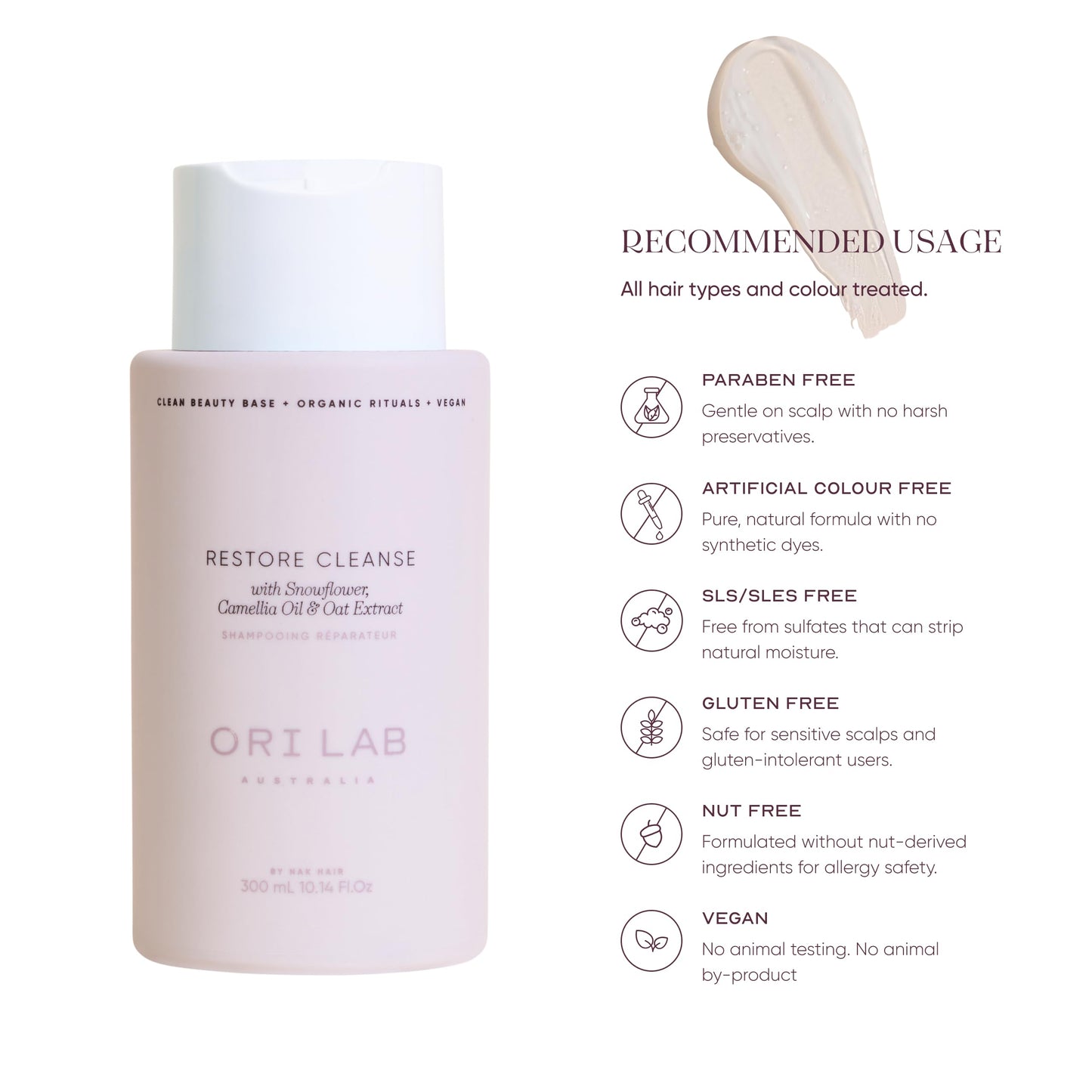 ORI LAB Restore Cleanse 300ml