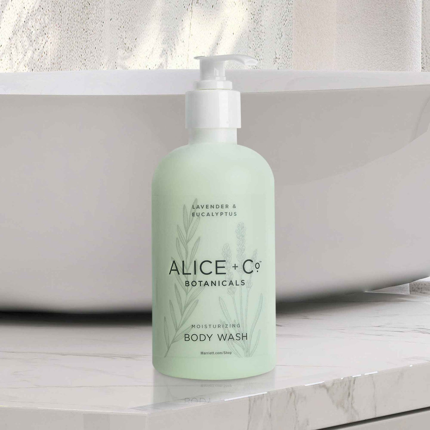 Alice + Co. Body Wash | Lavender & Eucalyptus | Hotel Bath Amenities | Fairfield by Marriott | 8.5 oz Body Wash
