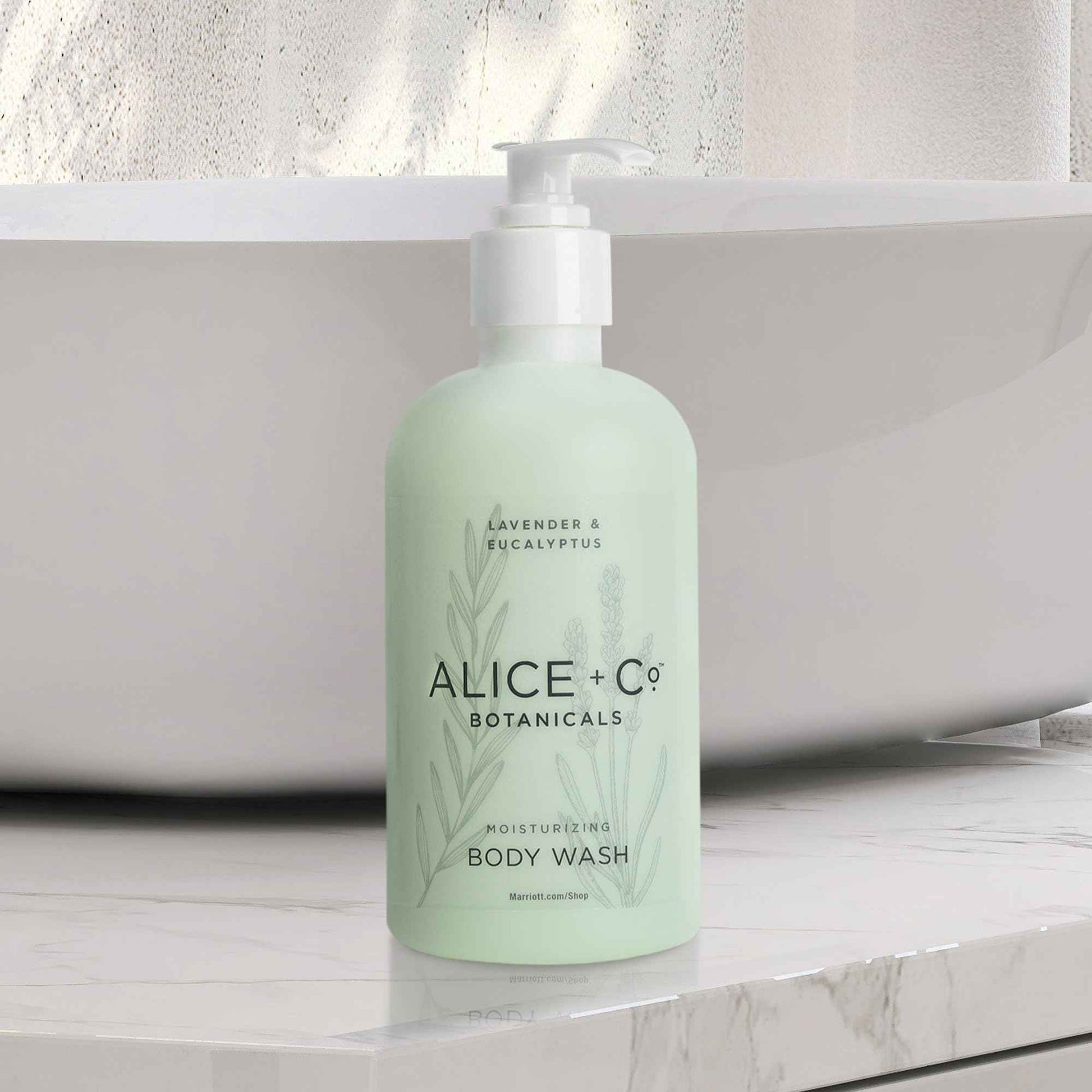 Alice + Co. Body Wash | Lavender & Eucalyptus | Hotel Bath Amenities | Fairfield by Marriott | 8.5 oz Body Wash