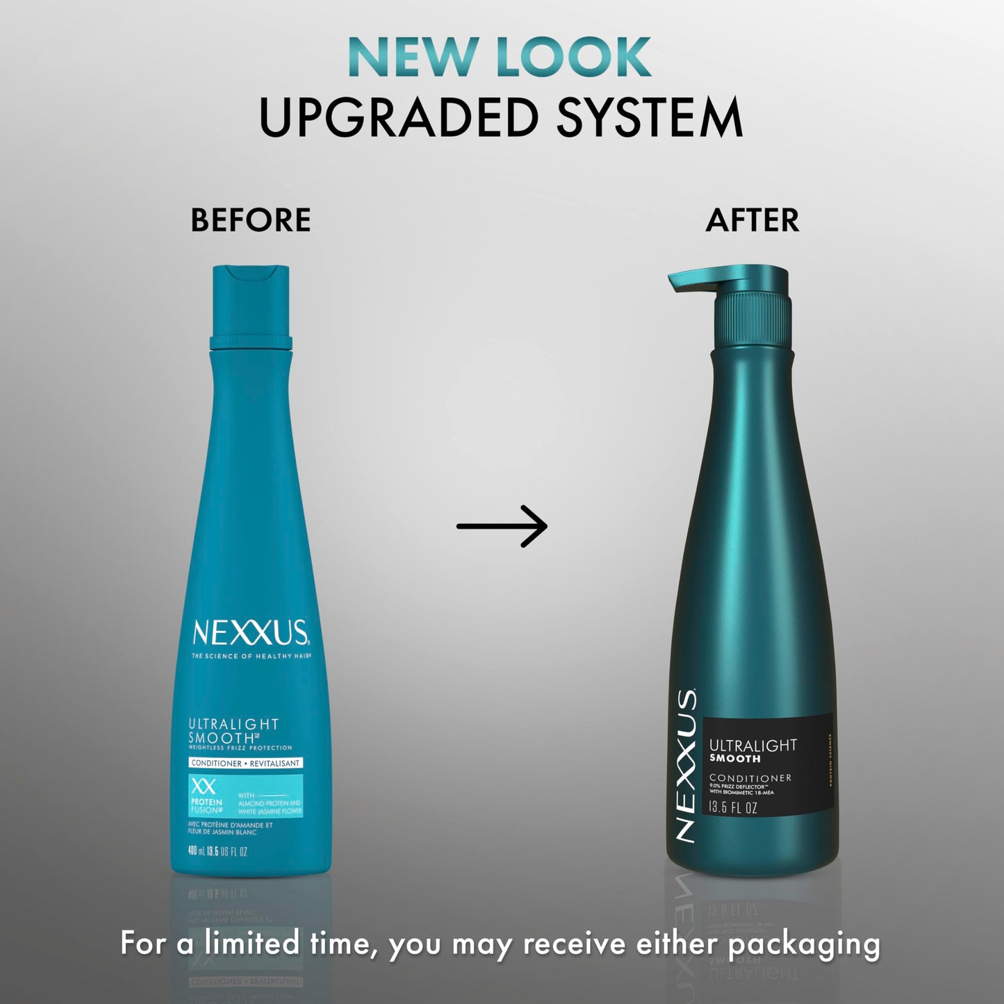 Nexxus Ultralight Smooth Smoothing Conditioner and Frizzy Hair for Dry Hair Powered by Frizz Deflector Technology with Biomimetic 18-MEA 13.5 oz