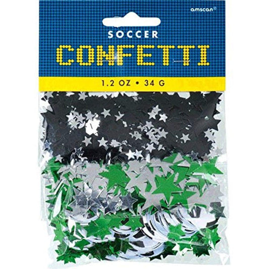 Amscan Awesome Soccer Themed Confetti Pack Party Supplies, 1.2 oz, Multicolor