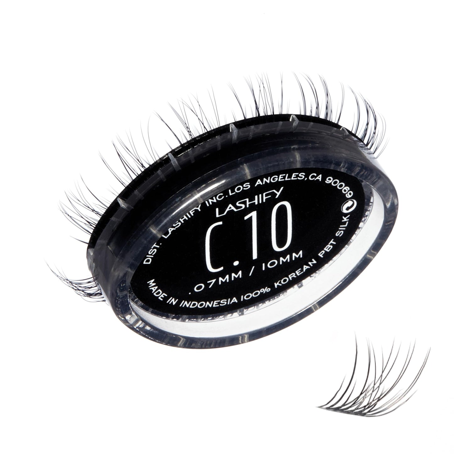 Lashify Curl 12mm Gossamer DIY Eyelash Extensions Refill, Black, Easy False Eyelashes for a Natural Look