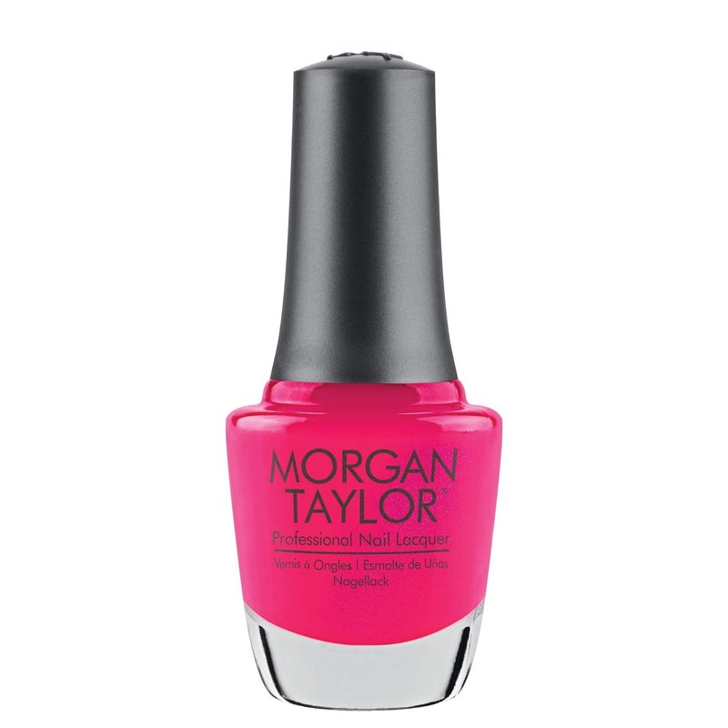 Morgan Taylor Nail Lacquer - Tag, You're It Hot Pink | Chip-Resistant, Fast-Drying, 0.5 oz