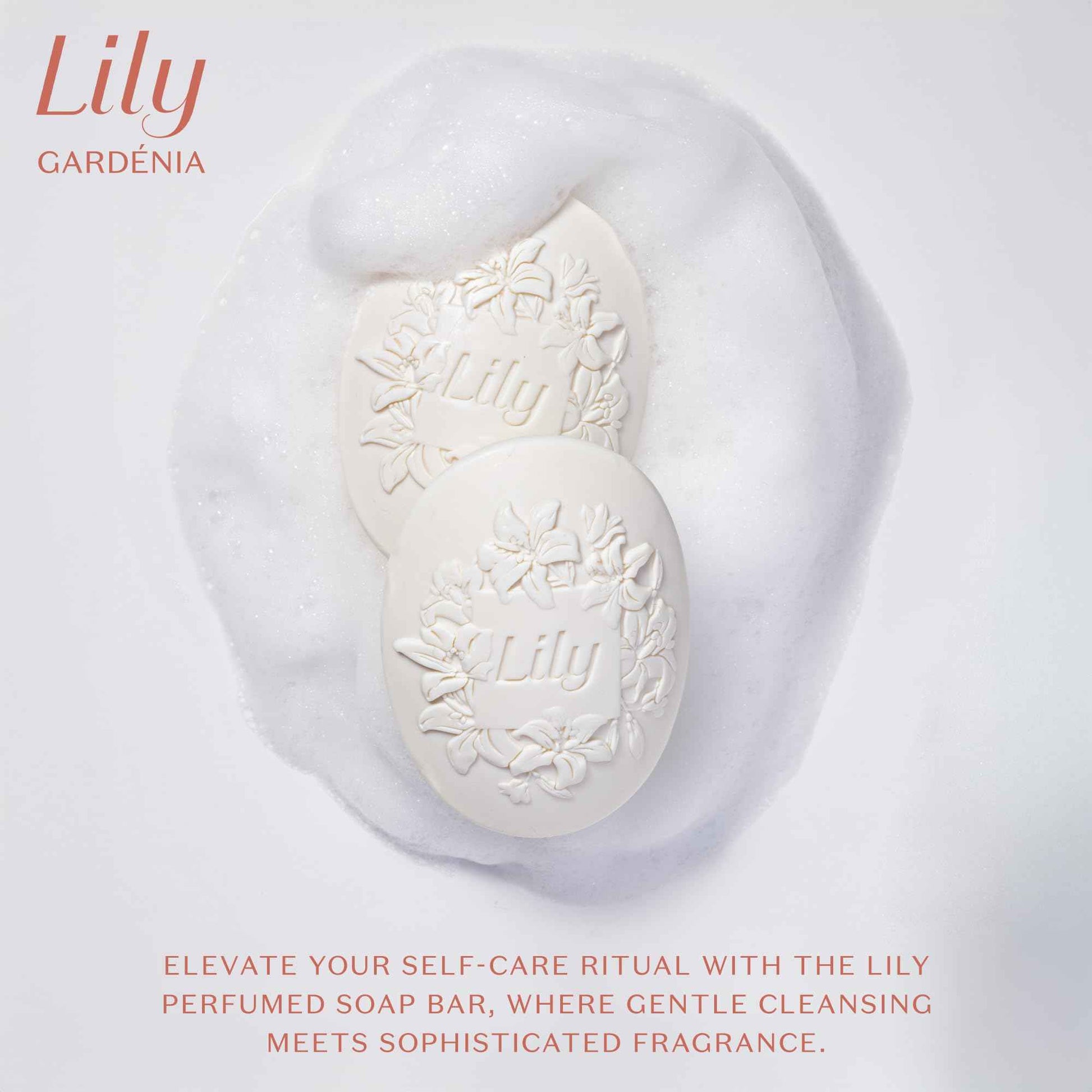 O Boticário Lily Perfumed Soap Bars, Gently Cleanses and Softens Skin (2x90g)