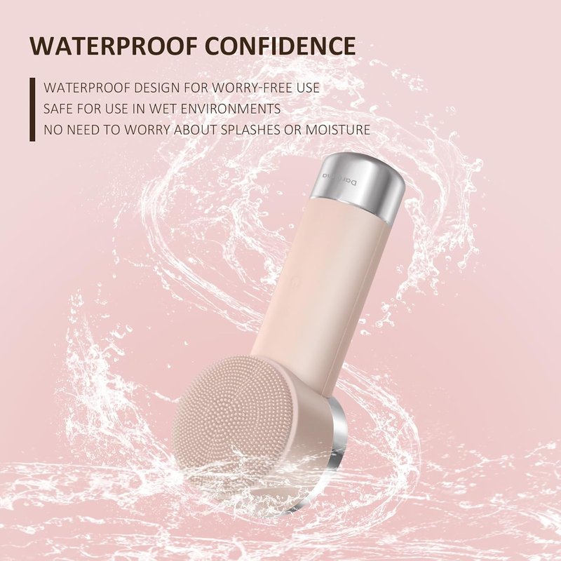 Ultra-Soft Silicone Electric Face Scrubber - Rechargeable 2-in-1 Heating & Exfoliating Brush | Gentle Deep Cleansing Tool