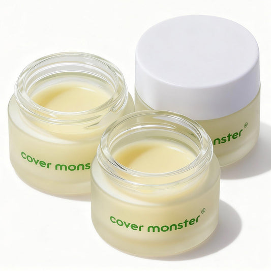 COVER MONSTER Cleansing Balm, Makeup Remover Balm, Melts Waterproof Makeup & Sunscreen, Deep Pore Cleanse & Hydration, Gentle & Non-Irritating, Made for All Skin Types, Safe for Sensitive Skin