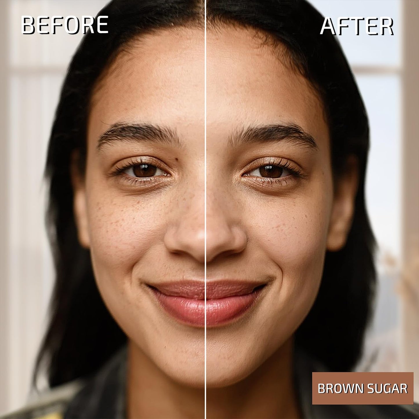 AVVA VISION Longwear Flawless Liquid Foundation Full Coverage Matte Lightweight Poreless Natural True Skin Tone, Brown Sugar, 1 fl. oz.