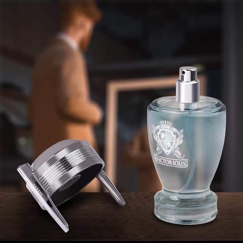 Victorious Men’s Eau De Toilette - Woody Aquatic Fragrance with Bay Leaf & Jasmine - 100ml Spray Bottle