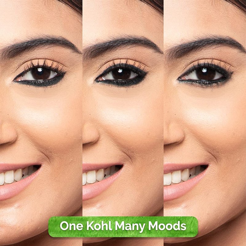 Charcoal Black Eyeliner Pencil - 11-Hour Smudge-Free, Waterproof Formula | Enriched with Castor Oil & Chamomile | 0.42 Oz/12g