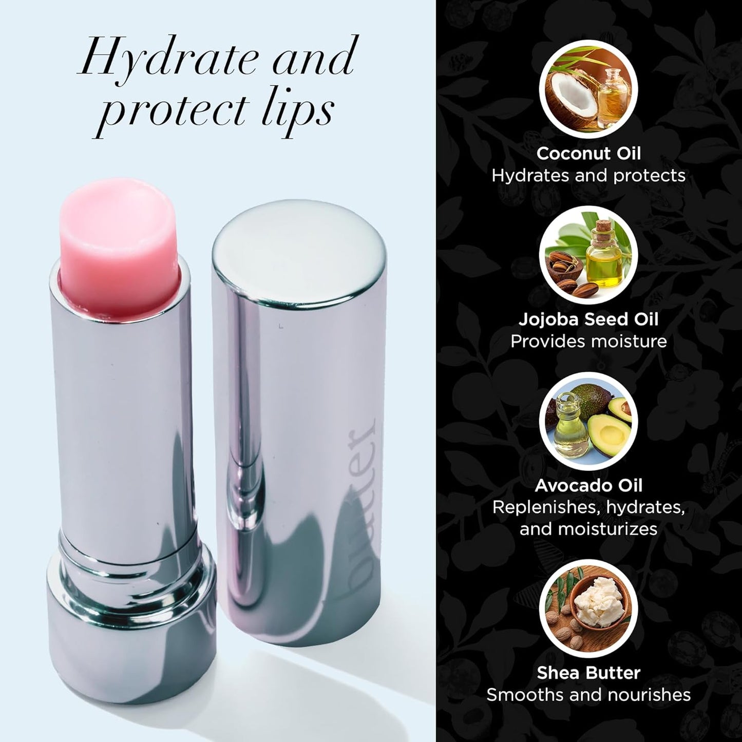 Butter LONDON Lippy Hydrating Lip Balm - Pink Champagne | Lightweight Plant-Based Moisturizer for Soft, Nourished Lips