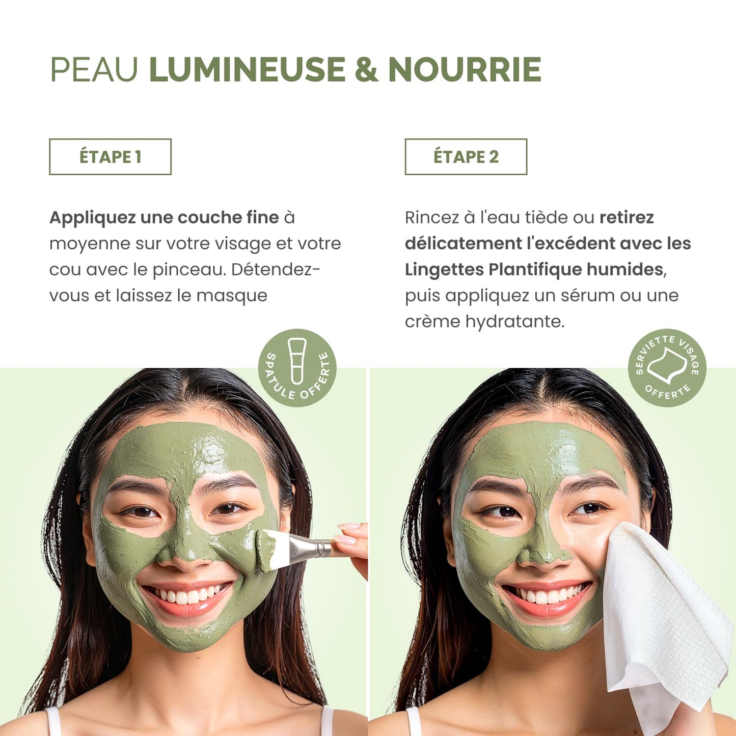 PLANTIFIQUE Korean Skin Care Face Mask with Avocado & Superfoods and Under Eye Patches (20 pairs)