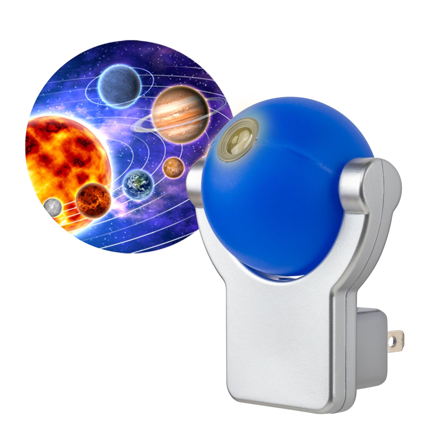 Projectables LED Solar System Night Light Projector, Dusk-To-Dawn Sensor, Auto On/Off, Galaxy Projector Planets Ideal for Children's Bedroom, Bathroom, Playroom 11282