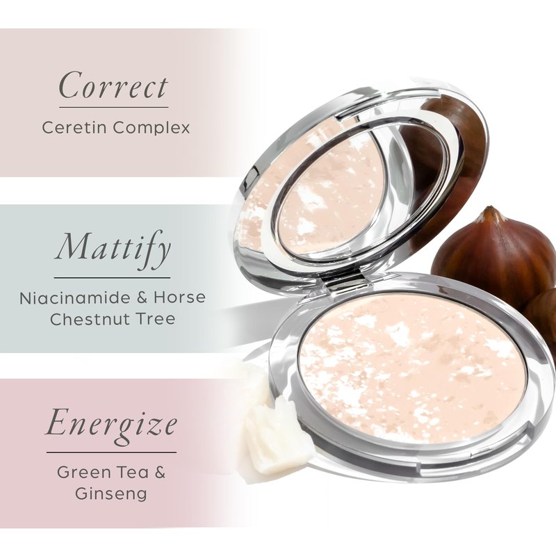 PÜR MINERALS Pressed Setting Powder Balancing Act - Skin-Perfecting Pressed Compact Powder for Smooth & Fresh Natural-Matte Finish - Translucent Setting Powder Makeup for All Skin Tone, Cruelty Free