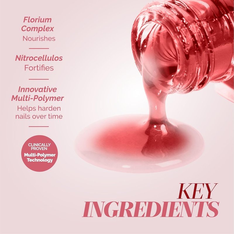 LONDONTOWN Sheer Strength Nail Blush - 2-in-1 Tinted Nail Hardener & Strengthening Treatment | Jelly Finish