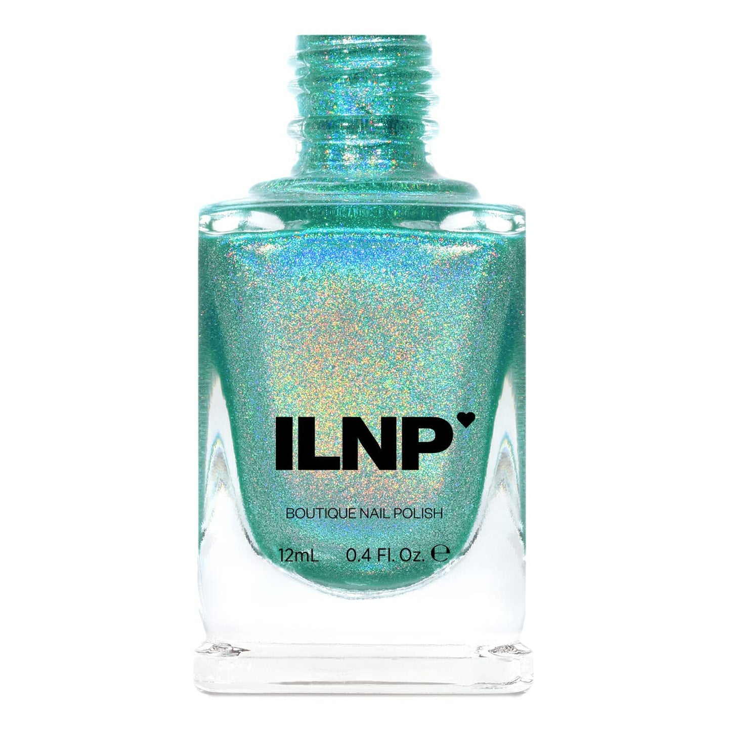 ILNP Aerial View Aquamarine Holographic Nail Polish - Chip Resistant, Long Wear, Non-Toxic, 12ml
