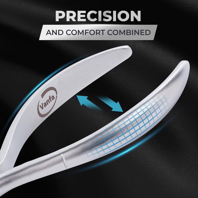 Vanfa Cuticle Nippers, Cuticle Trimmer, Professional Cuticle Cutter - Extremely Sharp - Stainless Steel - Square Head - Single Spring - VF05 Box Jaw #14 (Pack of 1)