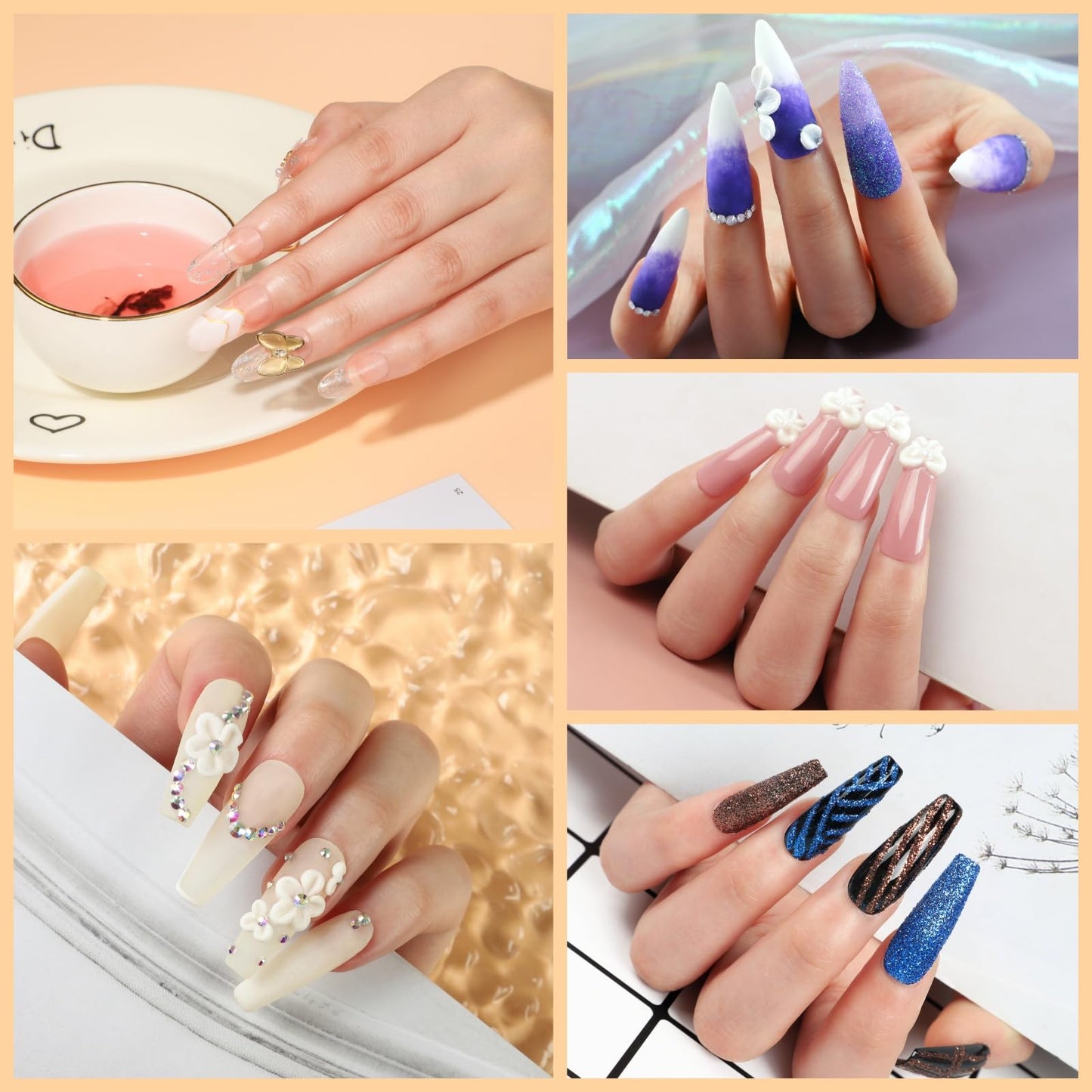 Acrylic Nail Kit for Beginners with Everything Acrylic Nail Set with Drill and U V Light Professional Nail Kit Acrylic Set Acrylic Powder Glitter Decoration Powder Nail Art Starter Kit Gifts for Women
