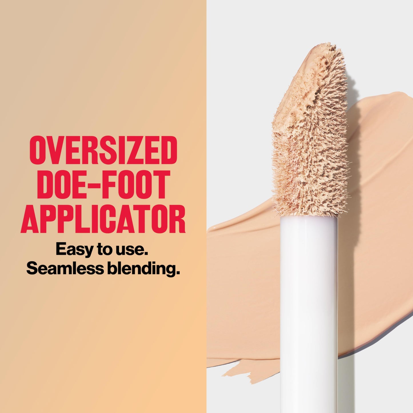 Revlon ColorStay Flex Wear, Full Cover Non-Creasing Concealer, Infused with Hyaluronic Acid & Vitamin E, Flexible Longwear, 015 Light, 0.34 Fl Oz