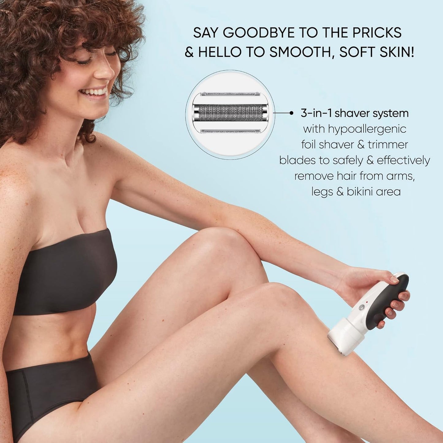 Conair GIRLBOMB Women's Shaver & Body Buffer - Wet/Dry, Lithium Ion Rechargeable