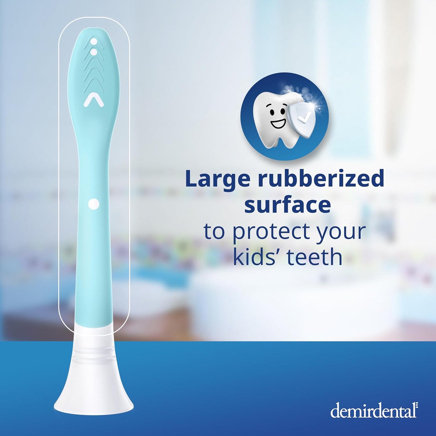 Kids Toothbrush Heads Compatible with Philips Sonicare - Sensitive Replacement Brush Heads for Ages 7-10 | Turquoise - 8 Pack