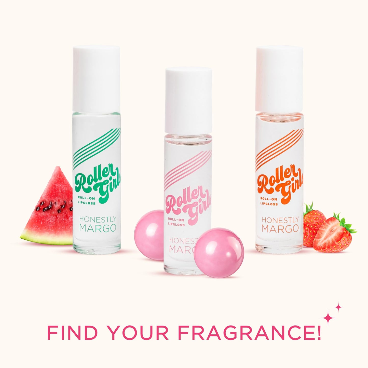 Honestly Margo Lip Gloss (Bubblegum, Watermelon, Strawberry, Pack of 3) – Hydrating Lip Gloss for Women for Soft Lips – Lightweight, Non Sticky, Flavored Lip Oil Beauty Makeup Gloss, Lip Makeup