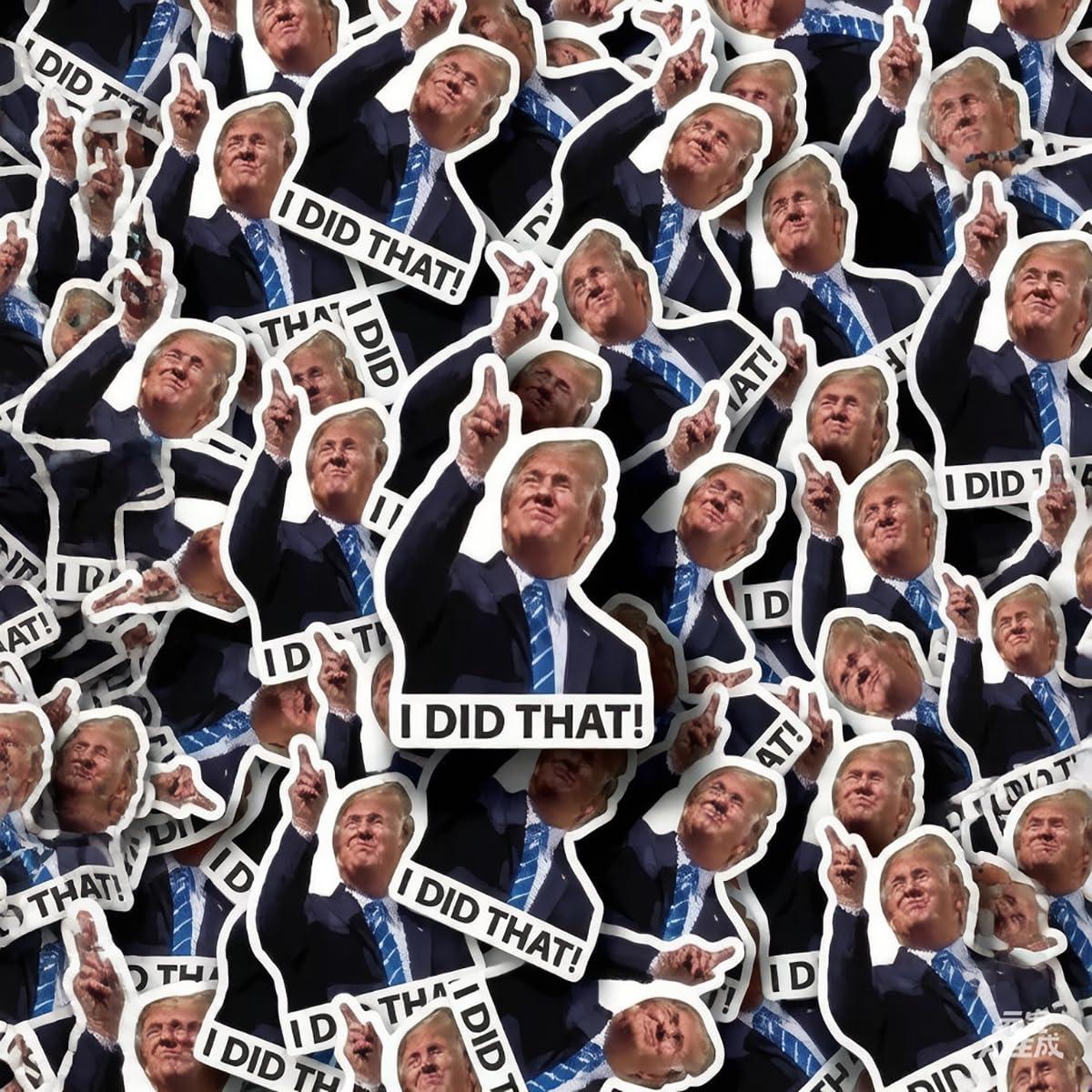 100pcs Trump I Did that Stickers, 2" I Did that Trump Sticker, Anti Trump Stickers, Donald Trump Gas Pump Stickers