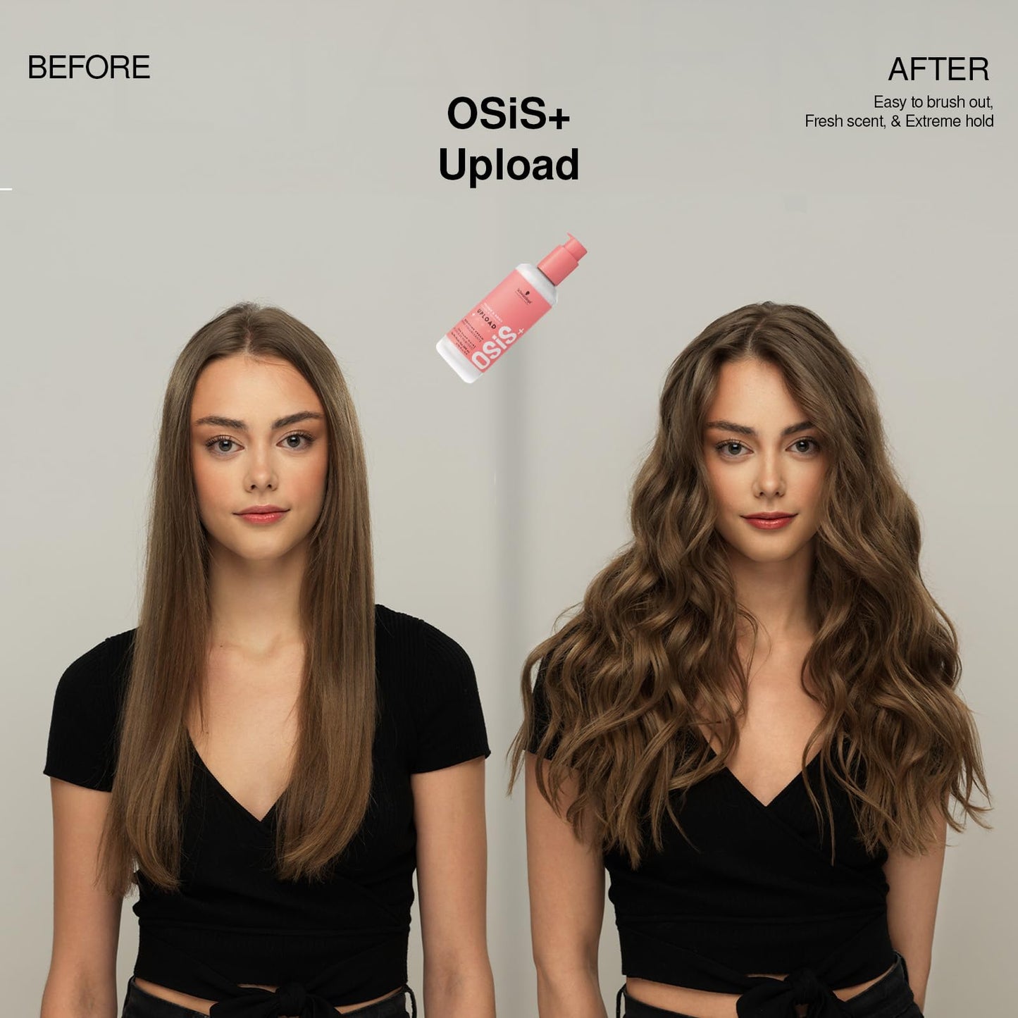 OSiS+ Upload Volume & Body Cream for Hair, 6.75 oz – Light Hold Volumizing Hair Treatment – Creates Volume & Fuller Hair - Vegan Formula with Heat Protection