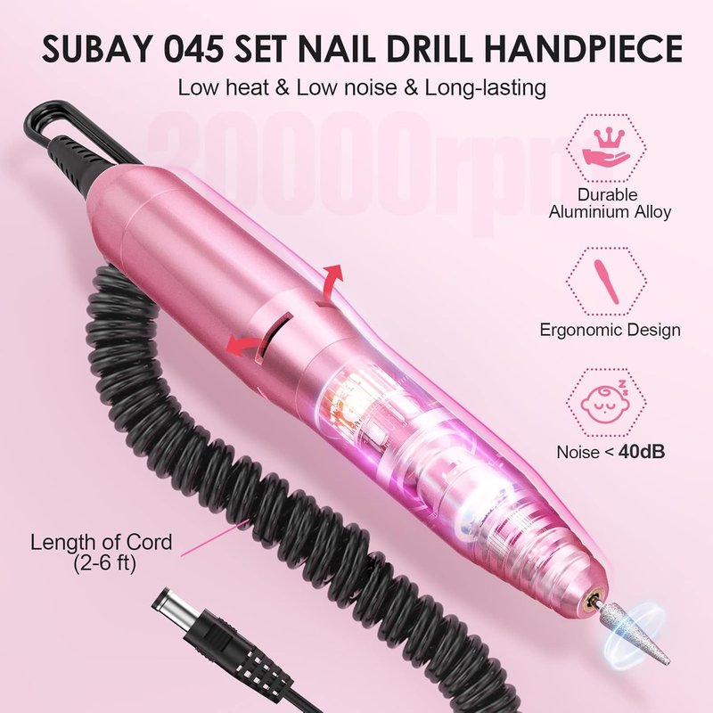 Professional Electric Nail Drill Machine - 120Pcs Clear Nail Color Swatches for Gel Polish | Finger & Toe Nail Care