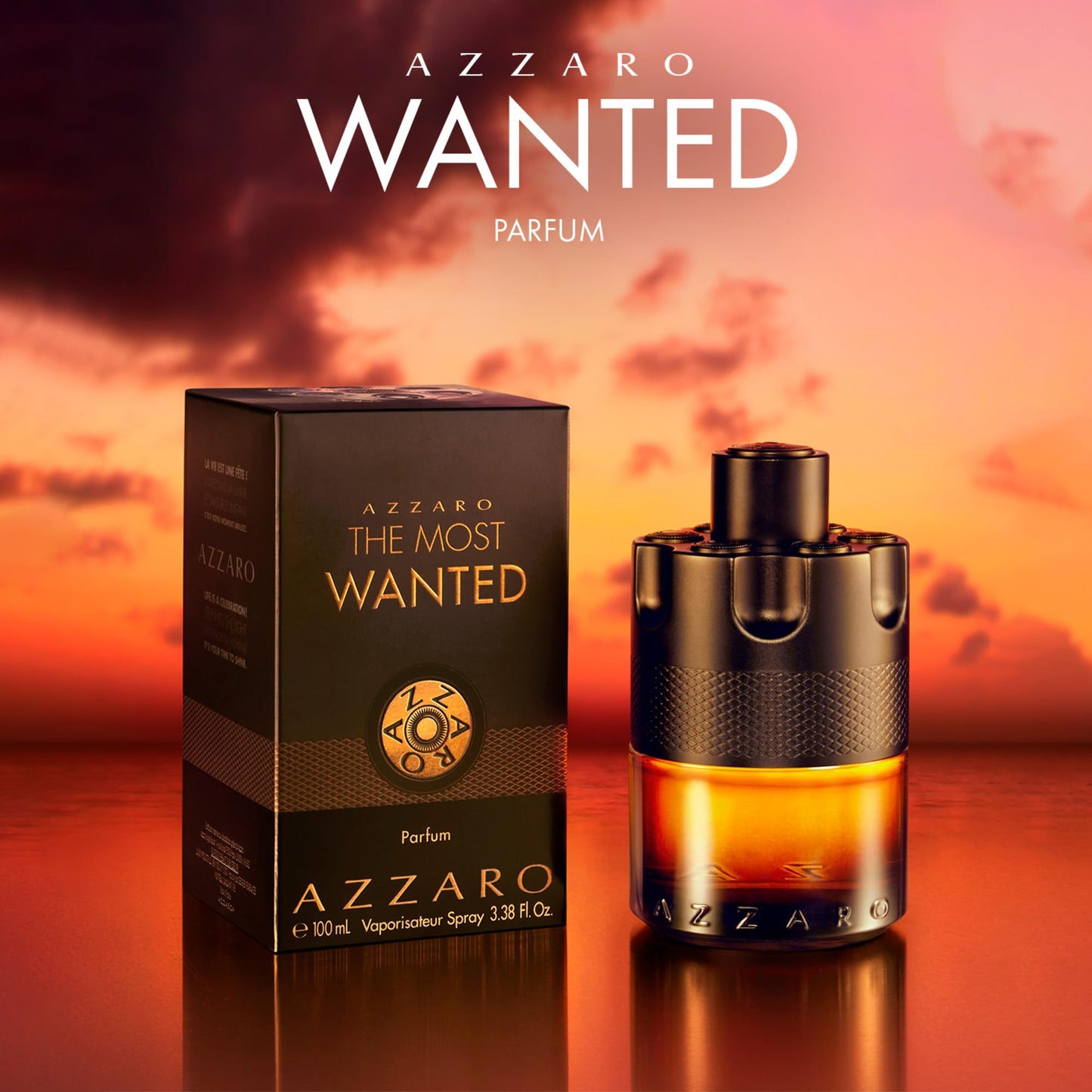 Azzaro The Most Wanted Parfum Spicy Intense Men's Cologne - 3.4 Fl Oz