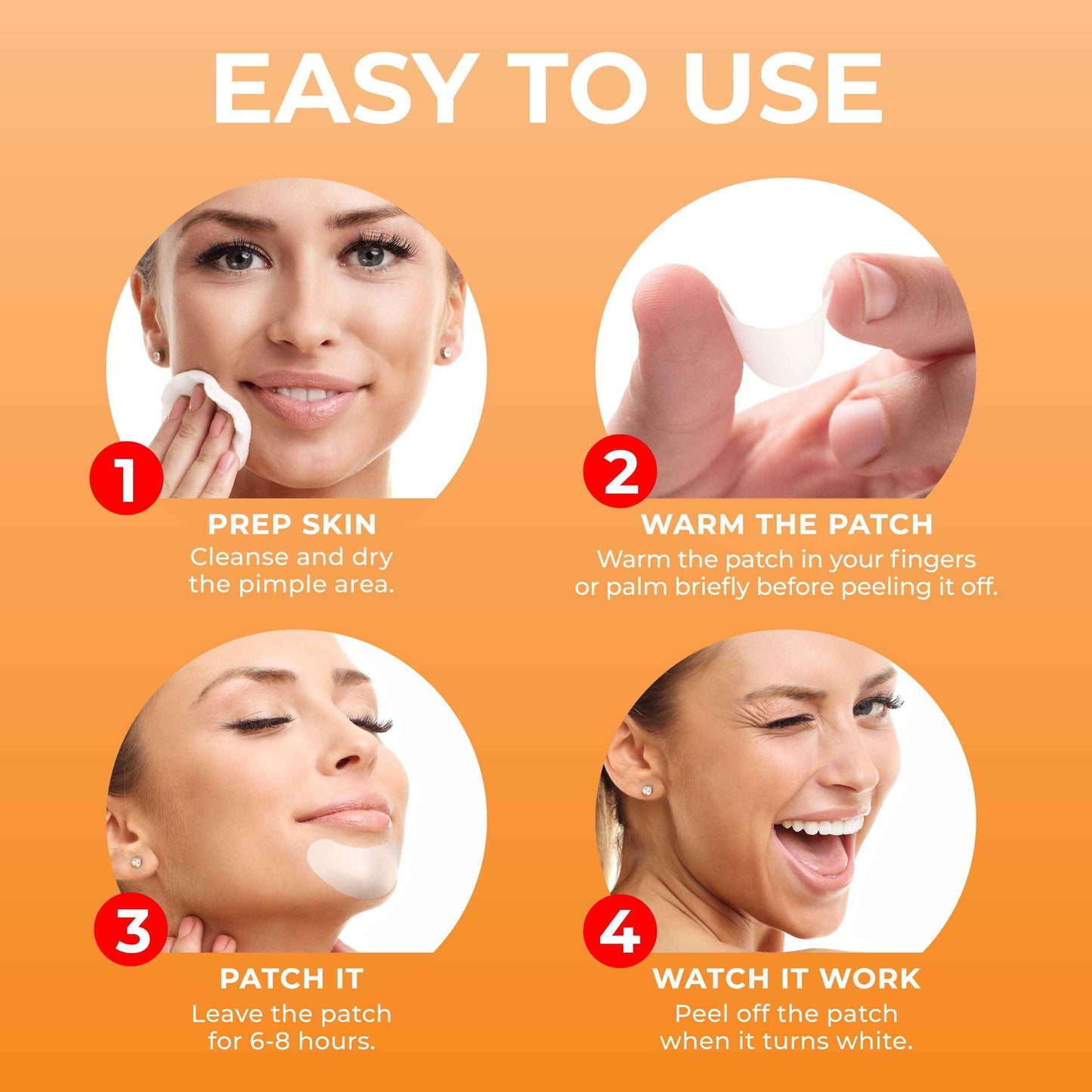 KEYCONCEPTS PatchRX Pimple Patches For Face - Spot Stickers + Chin Patches Bundle