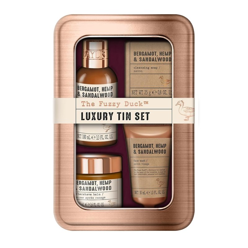 Baylis & Harding Men's Luxury Grooming Gift Set - Bergamot, Hemp & Sandalwood | Vegan-Friendly