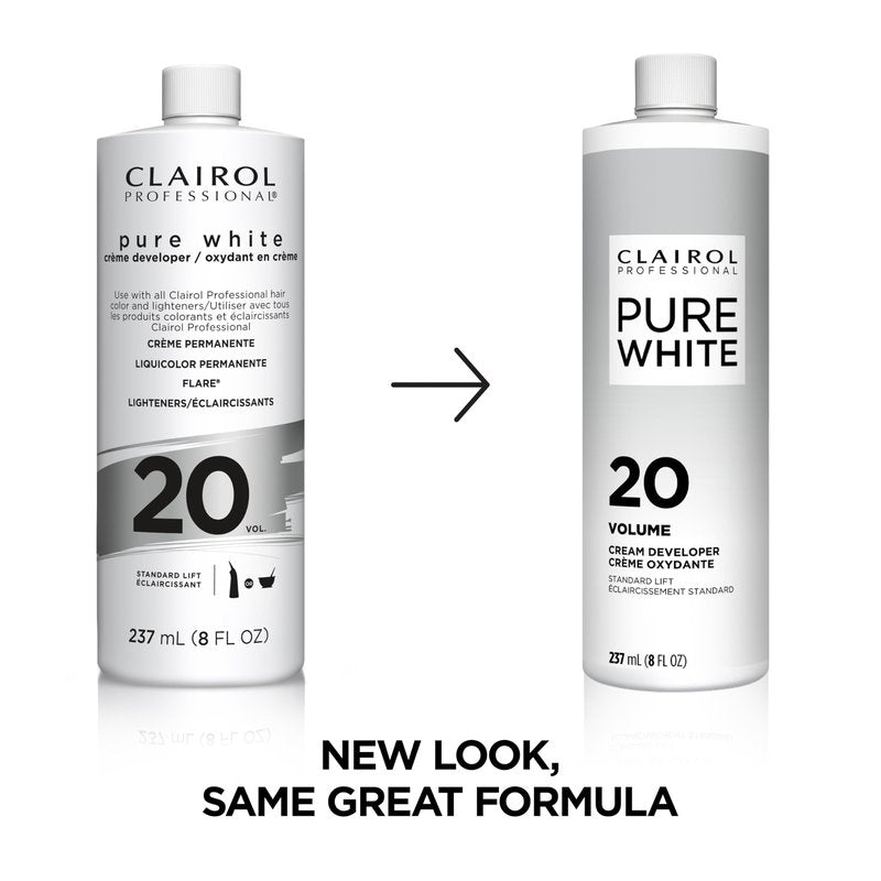 Clairol Professional Pure White 20 volume Crème Developer, 2 oz
