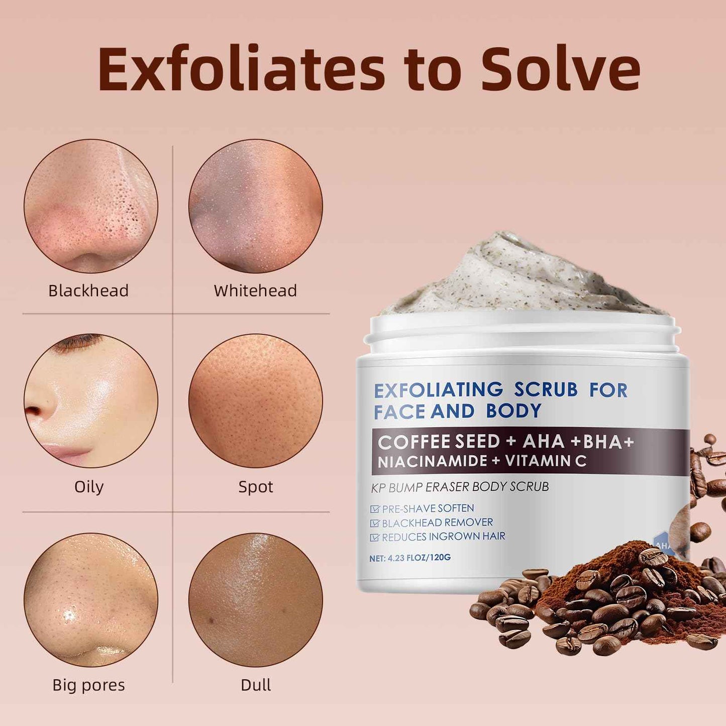 Yellow Peeling Oil Extra Strength Exfoliating Solution for Body - Dark Skin KP Bump Eraser Body Scrub Ingrown Hair Keratosis Pilaris Treatment