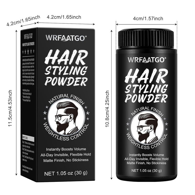 Hair Styling Powder - Volumizing & Texturizing for All Hair Types | All-Day Invisible Hold, Matte Finish (1 Piece)