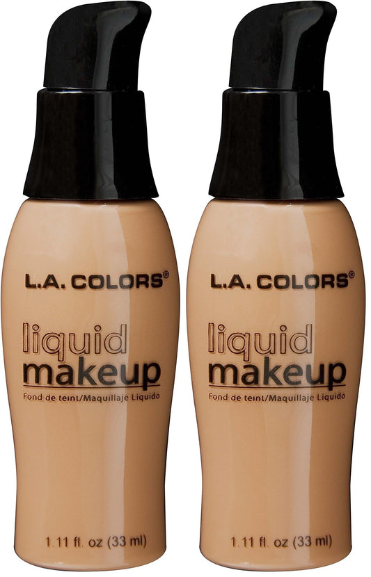 L.A. COLORS Liquid Makeup, Cocoa CLM285A (Pack of 2)