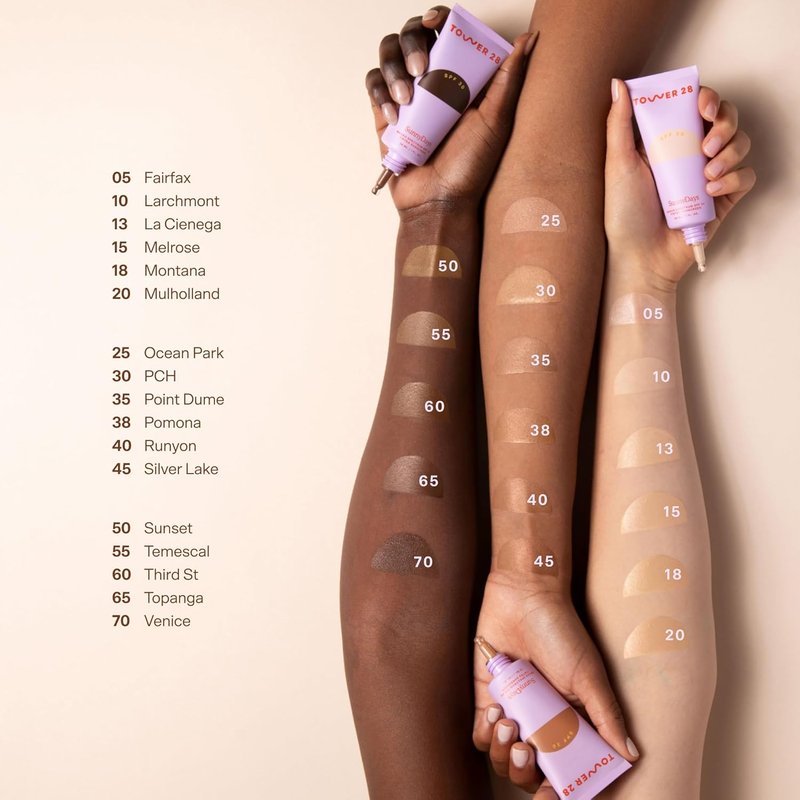 Tower 28 SunnyDays SPF 30 Tinted Moisturizer - Buildable Coverage Foundation & Mineral Sunscreen for Sensitive Skin - 35 Medium/Neutral (1 oz)
