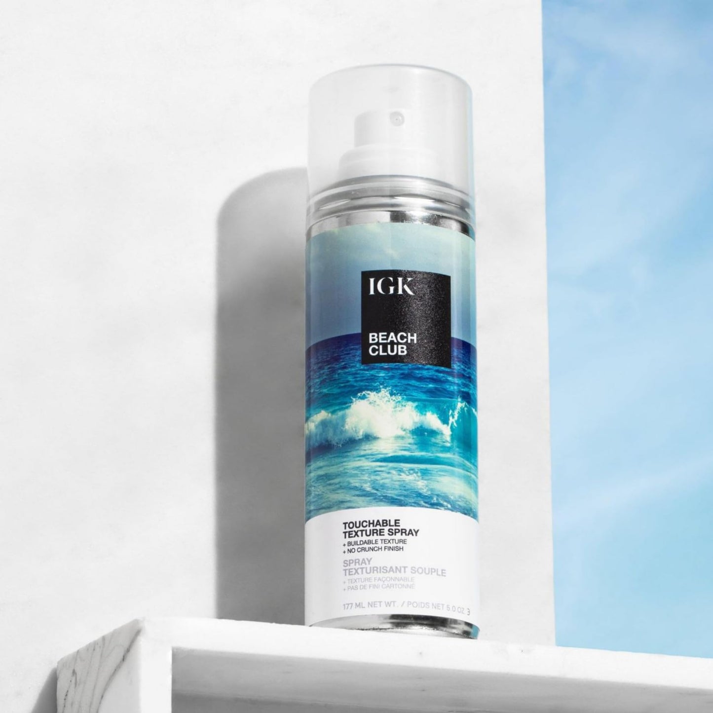 IGK BEACH CLUB Touchable Texture Spray Travel | Hold + Volume + Lightweight | Vegan + Cruelty Free | 1.7 Oz