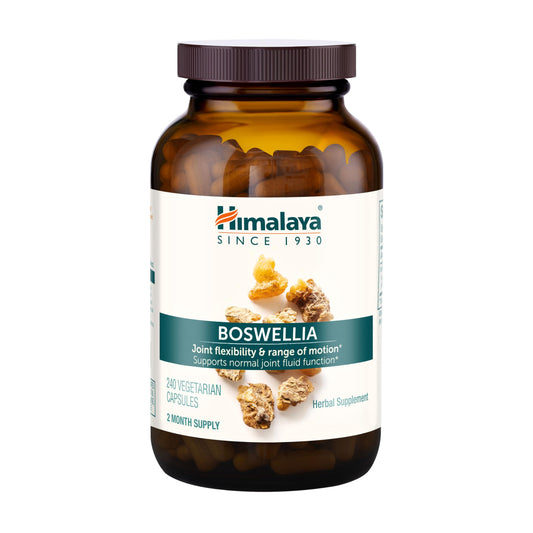 Himalaya Boswellia Extract Capsules, Boswellia Serrata, Boswellia Supplement, Joint Support for Mobility and Flexibility, Frankincense Supplement, Promotes Tissue Preservation, 250 mg, 240 Capsules