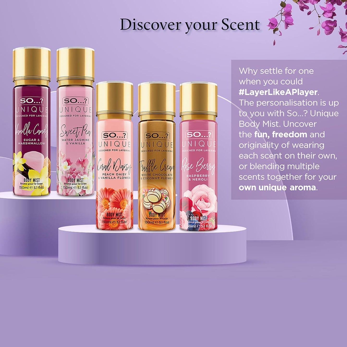 Rose Berry Body Mist for Women - Unique Fragrance | 5.1 oz - Pack of 3