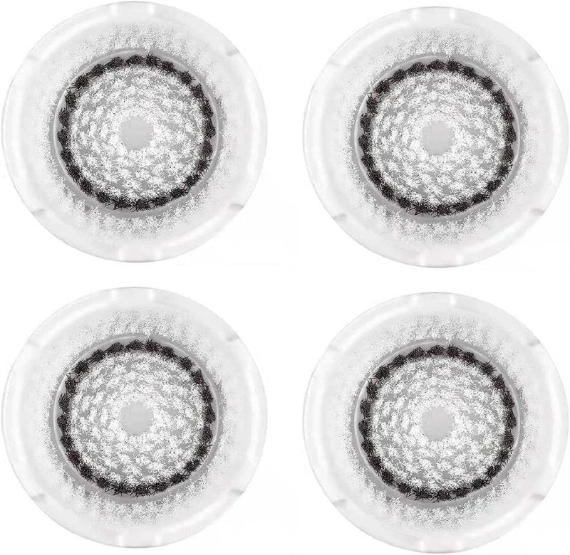 Clarisonic Sensitive Facial Cleansing Brush Head Replacement - 4 Count for Mia 1, Mia 2, Mia Fit, Smart Profile Uplift