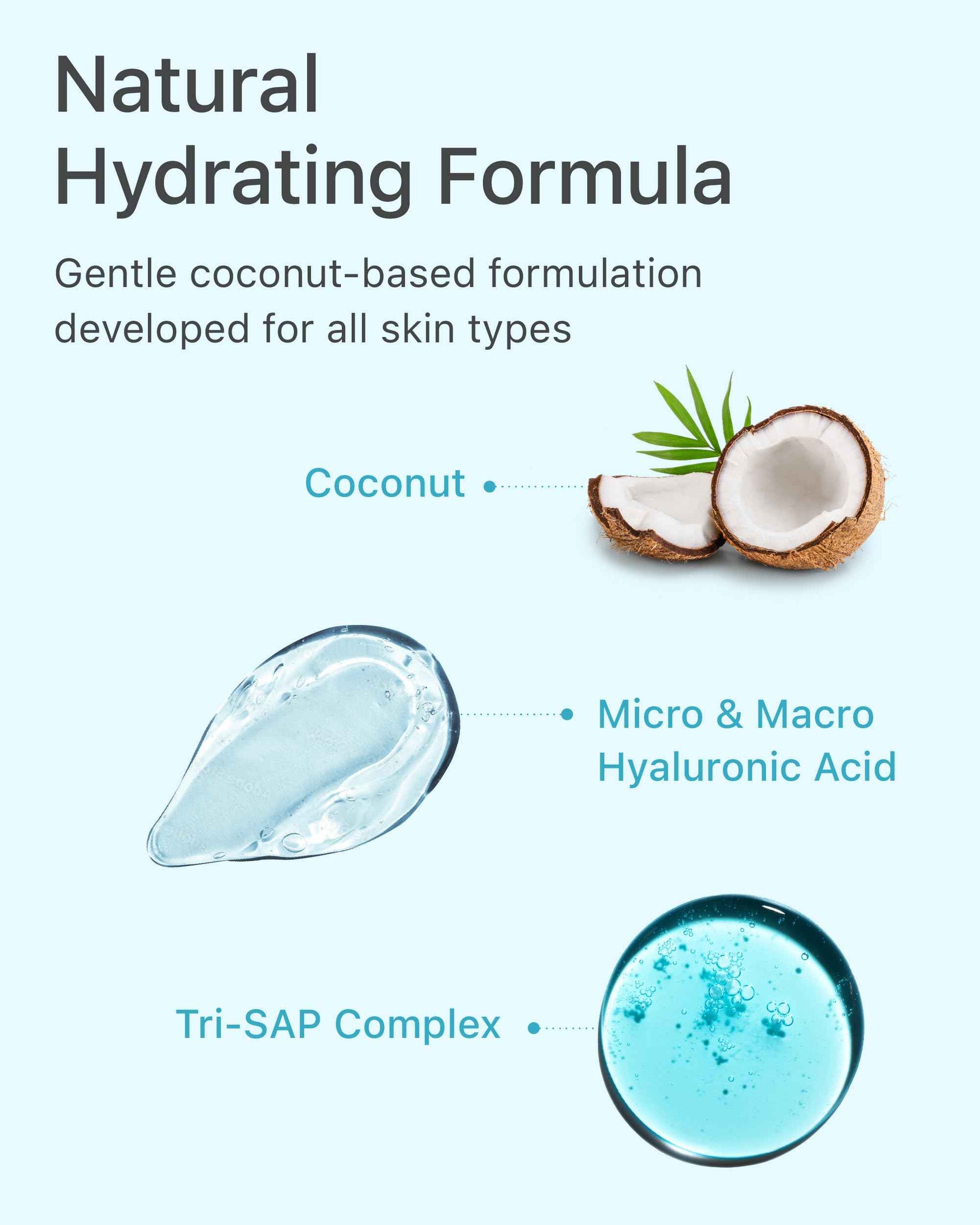 BEYOND Angel Aqua (Cleansing Foam, 10.1fl oz) - Vegan Formula Korean Skin Care. Gentle Hydrating Face Wash, Coconut, Hyaluronic Acid