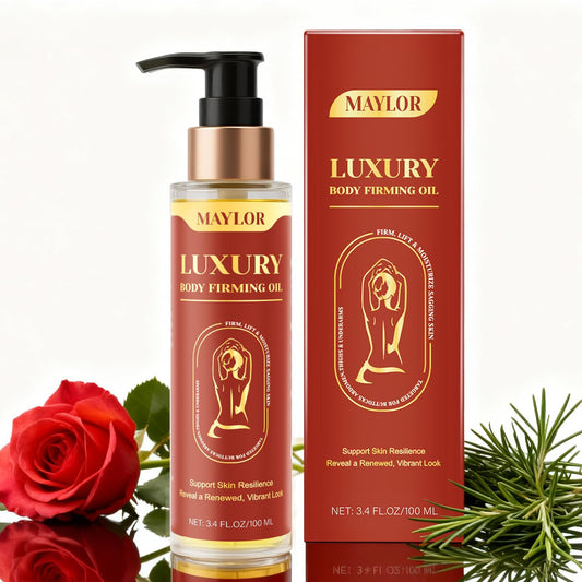 XUHUIT Luxury Body Firming Oil for Hydration & Elasticity, Vitamin E Enriched with Botanical Blends, Lightweight Glow Formula for All Skin Types, Non-Greasy Full Body Treatment (1)
