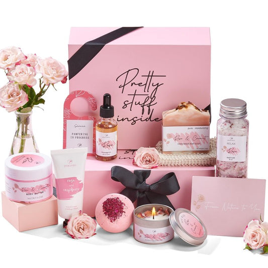 Mother's Day Gift for Mom Spa Gifts Bath Baskets Relaxing Spa Self Care Gift for Women Her Sister Wife Bridal Shower Gifts Box Home Bath Care Package Thank You Birthday for Women Friendship Ideas