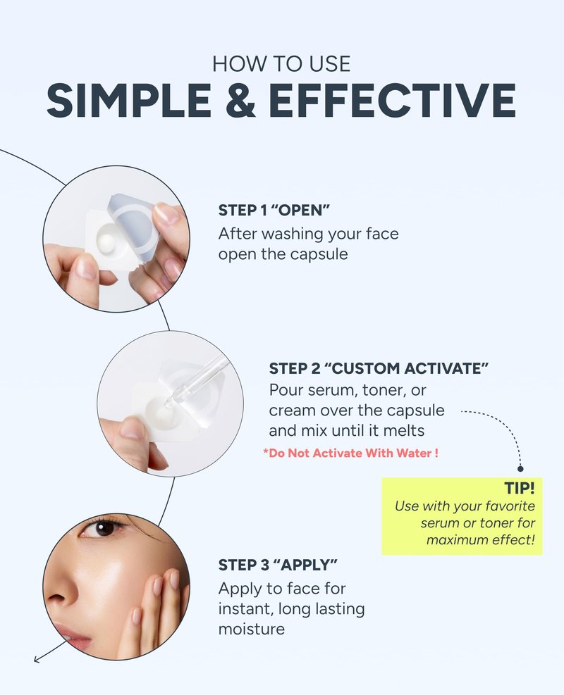 Healmize Pure Hyaluronic Melting Snowball Capsule (30ea) – 99.5% Pure Hyaluronic Acid – One Capsule Delivers 1.6 Bottles Worth of Serum Hydration – For Sensitive Skin, Freeze-Dried Format